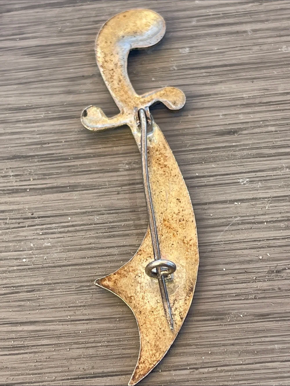 Spanish Decorative Dagger Pin in Metallic Tones